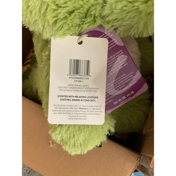 Warmies Microwaveable Green Dinosaur Plush Toy For All Ages - Picture 7 of 8